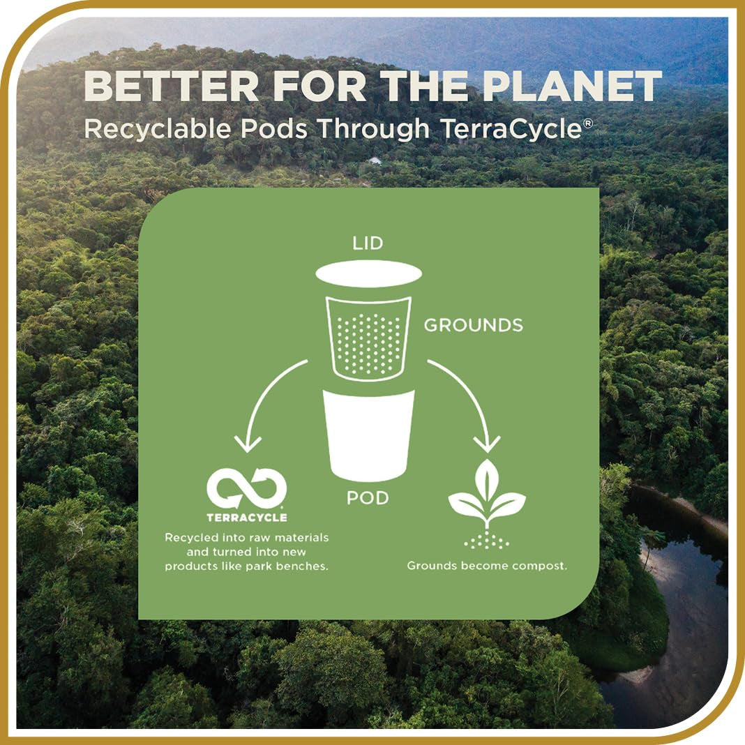 Vanilla Nut Flavored Coffee - 100 K-Cup Compatible Single-Serve Pods - 100% Arabica - Smooth, Rich Flavor and Nutty Notes - Compatible with Keurig Brewers