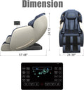 , Full Body Zero Gravity SL Track, Shiatsu Massage Chair Recliner with Heat Body Scan Foot Roller, Favor-06