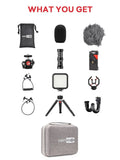Smartphone Video Kit Metal Microphone Light Tiktok Youtube Podcast Equipment ...