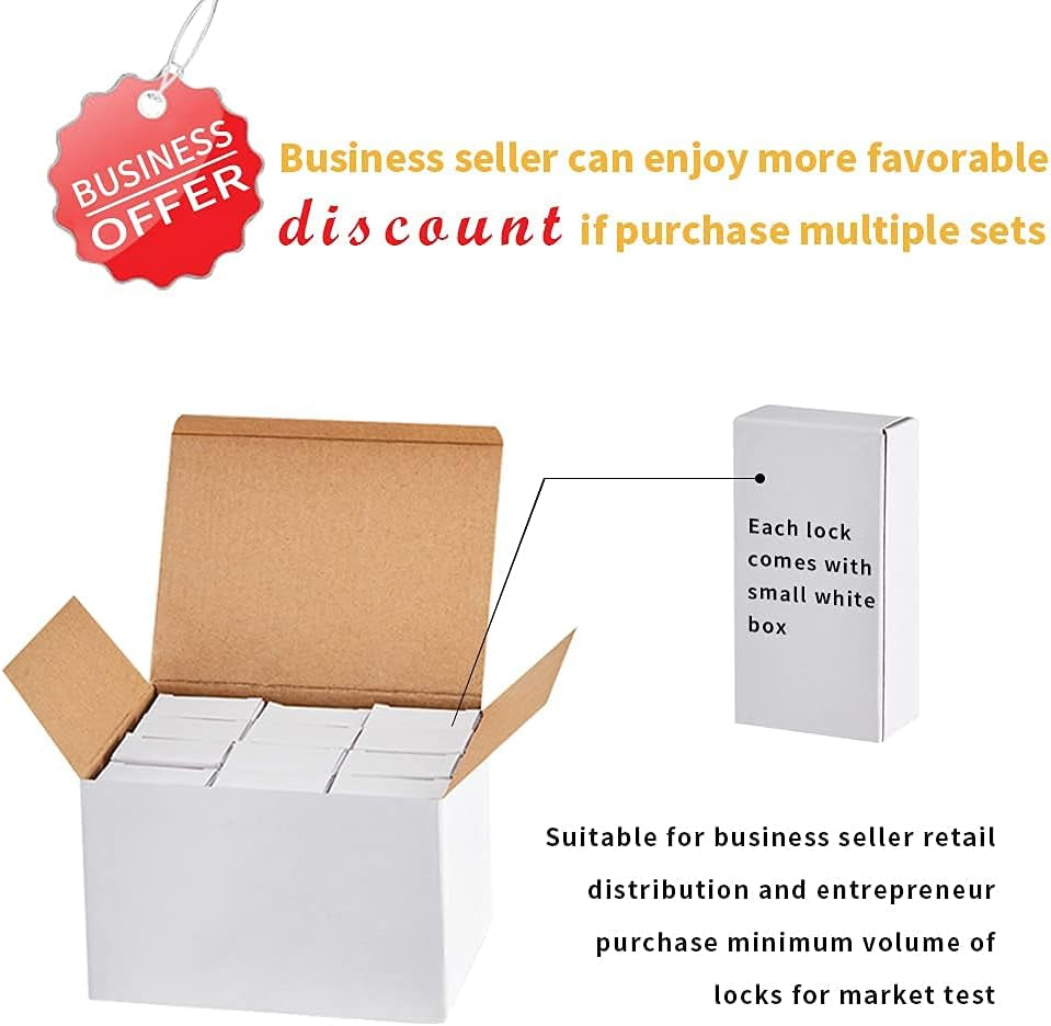 12Pack Small Solid Brass Locks Keyed Alike，1-1/4” (30Mm) Wide Lock Body, 1/5” Shackle Diameter Padlocks with Key