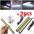 2Pcs 17Cm Universal Waterproof Daytime Running Lights COB Fog Lamp Car Styling Led Day Light DRL Lamp Fog Bar Lamp Strip Lights