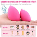 3Pcs Soft Makeup Sponges Set for Liquid Foundation, Cream, and Powder, Latex Free Blender Beauty Sponge, Durable Foundation Puff, Dry & Wet Use Make up Sponges for Face, Beauty Gift Set